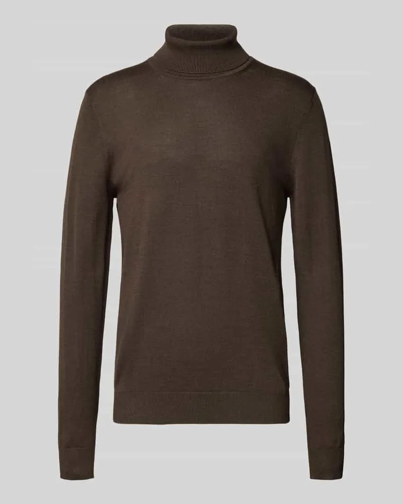 Christian Berg Wollpullover mit Rollkragen 