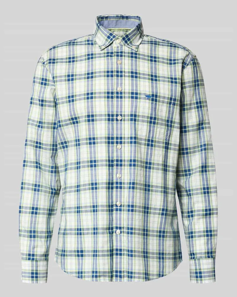 Fynch-Hatton Freizeithemd mit Knopfleiste Hellgruen