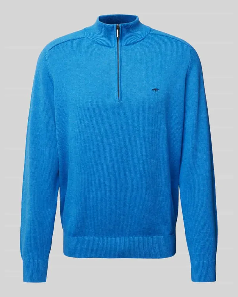 Fynch-Hatton Strickpullover mit Label-Stitching 