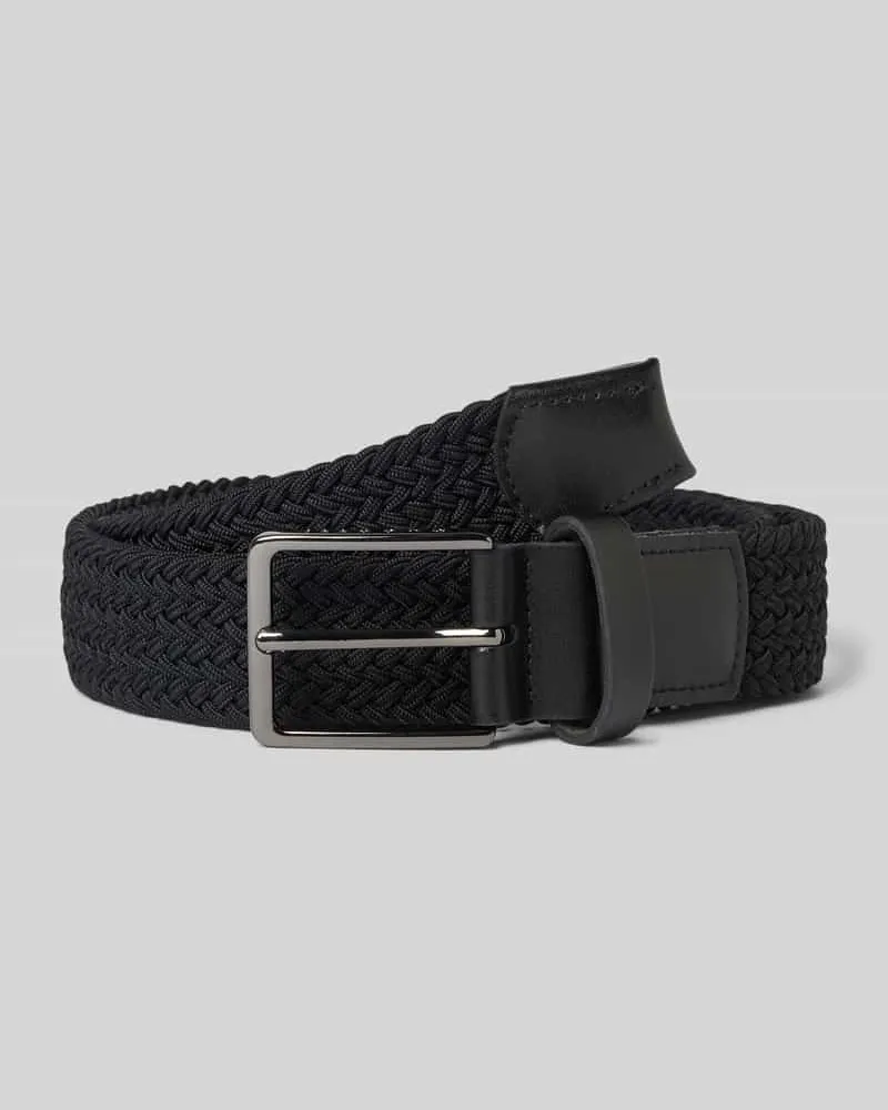 Bugatti Gürtel in Flecht-Optik Black