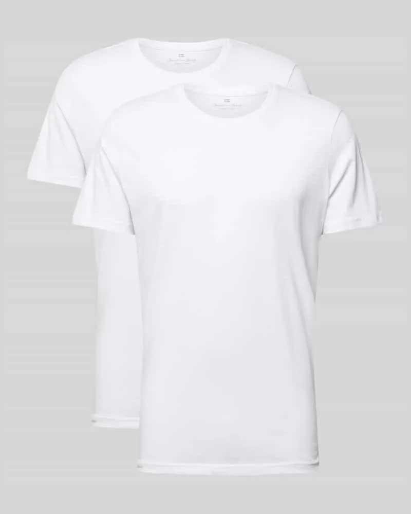 Christian Berg T-Shirt mit Rundhalsausschnitt im 2er-Pack Weiss