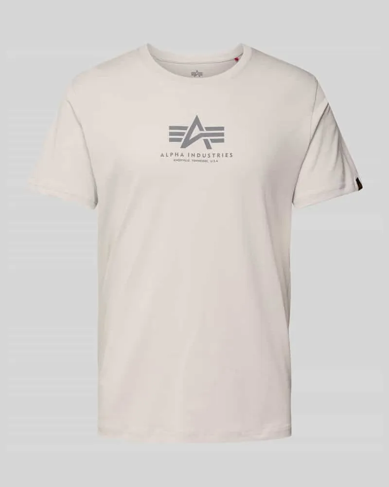 Alpha Industries T-Shirt mit Label-Print 