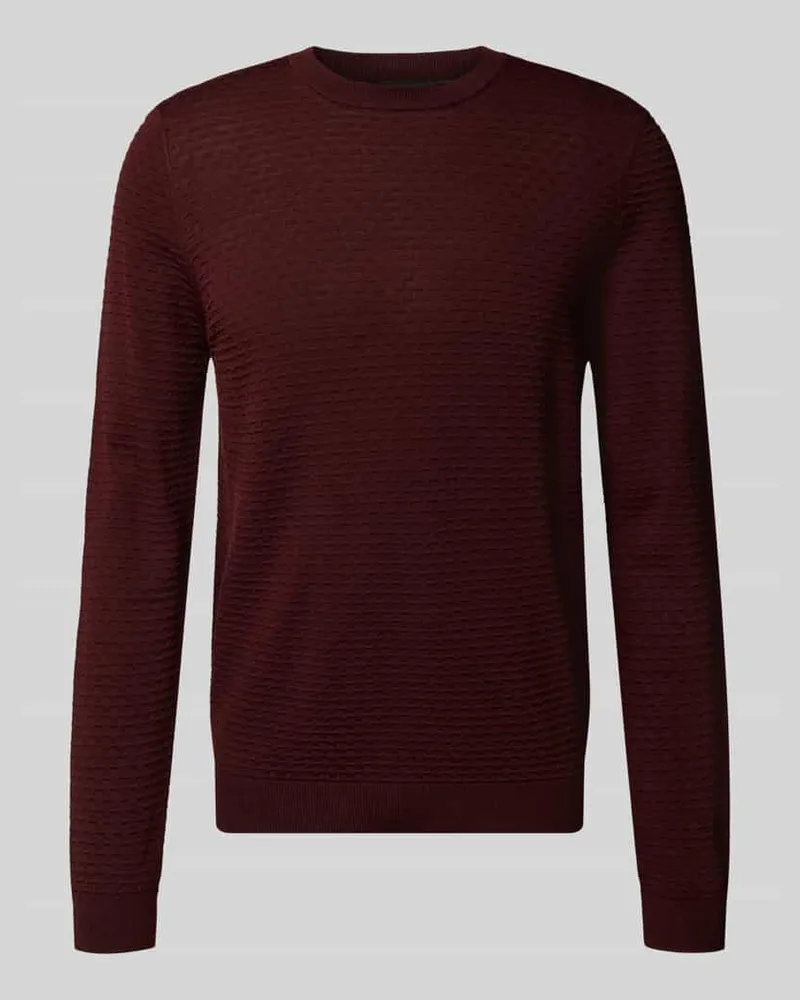 Antony Morato Slim Fit Pullover aus Viskose-Mix mit Strukturmuster 