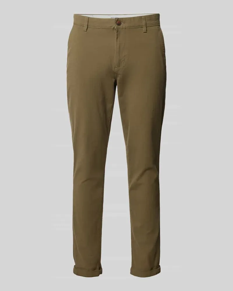 Jack & Jones Slim Fit Chino mit Gesäßtaschen Modell 'MARCO FURY Oliv