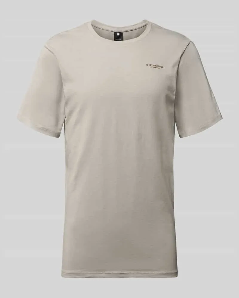 G-STAR RAW Slim Fit T-Shirt mit Rundhalsausschnitt Hellgrau