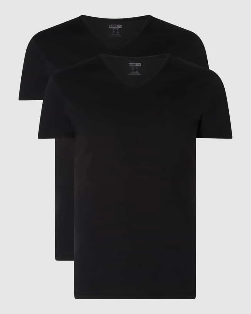 Puma Regular Fit T-Shirt im 2er-Pack Black