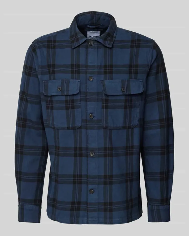 Only & Sons Regular Fit Freizeithemd mit New-Kent-Kragen Modell 'OLIVER 