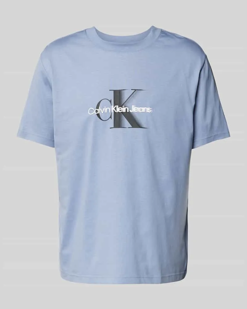 Calvin Klein T-Shirt mit Label-Print und Rundhalsausschnitt 