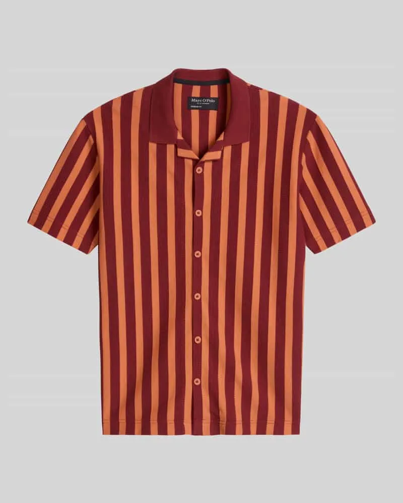 Marc O'Polo Regular Fit Freizeithemd aus reiner Baumwolle Rot