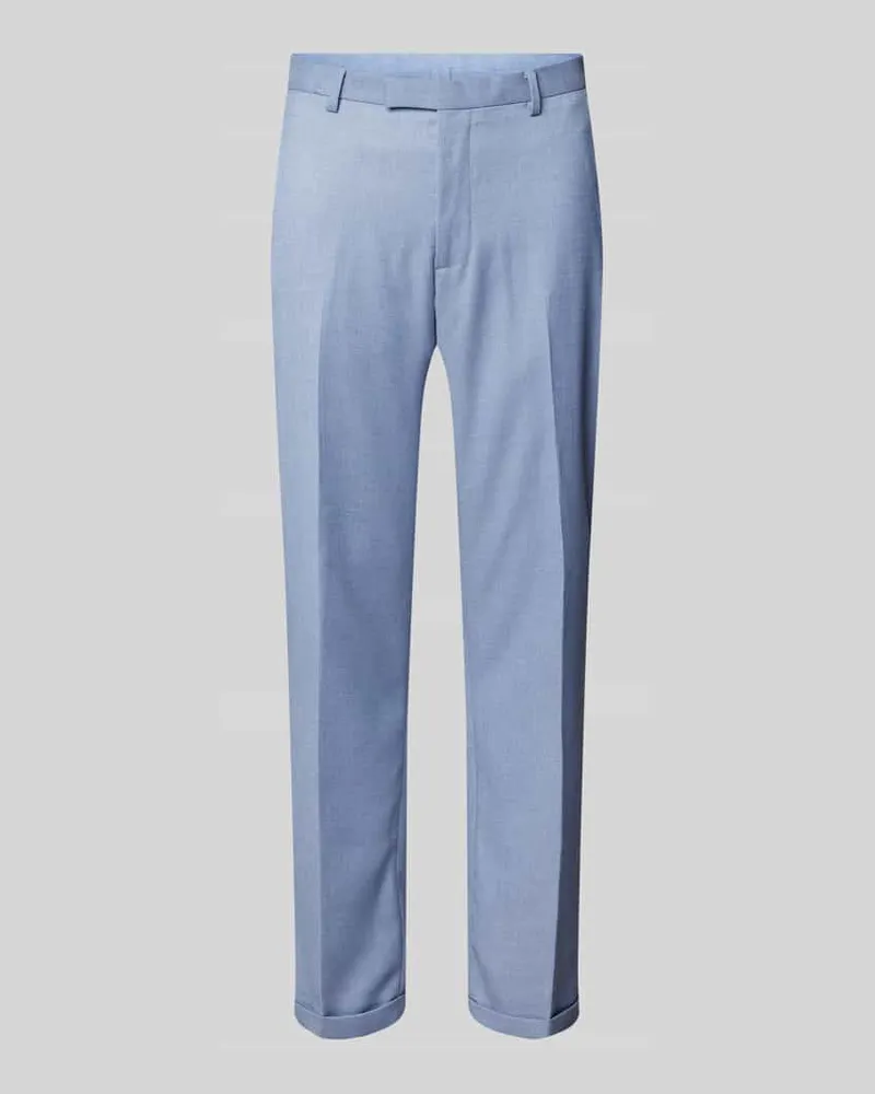McNeal Slim Fit Anzughose mit Leinen-Anteil Blau