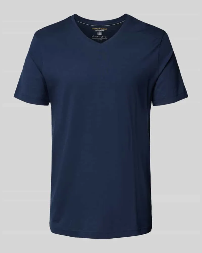 Christian Berg T-Shirt mit V-Ausschnitt 