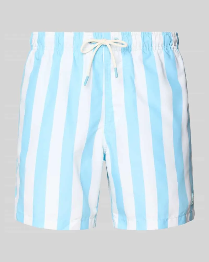 Shiwi Badehose mit Gesäßtasche und elastischem Bund Hellblau