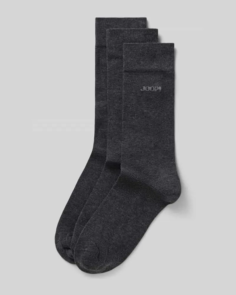 JOOP! Socken aus Baumwoll-Mix im 3er-Pack Anthrazit