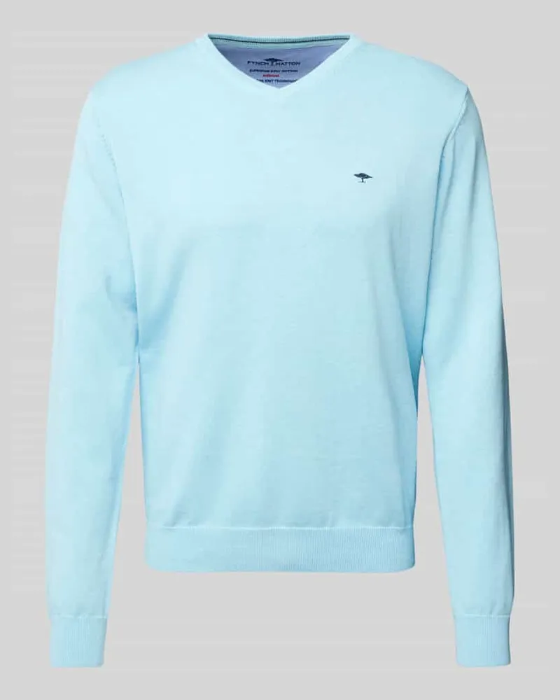 Fynch-Hatton Strickpullover mit Logo-Stitching 