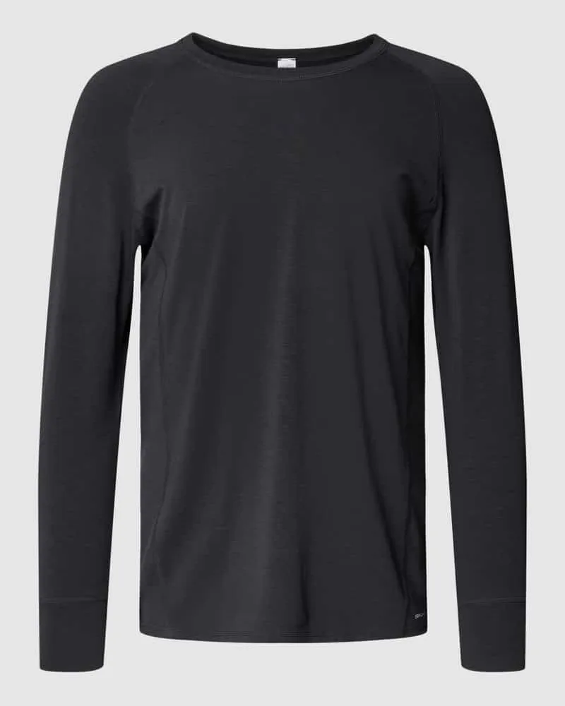 Skiny Pyjama-Oberteil mit Rundhalsausschnitt Modell 'CERAVIDA Anthrazit