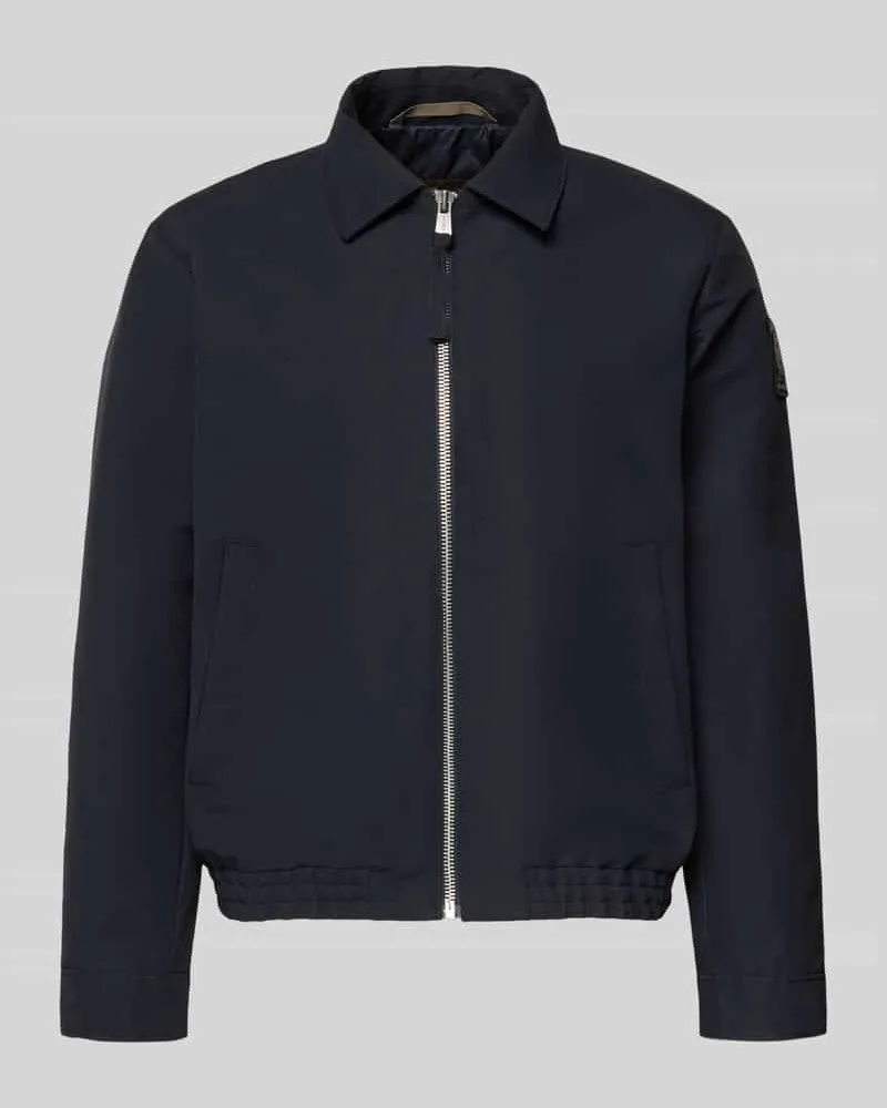 Marc O'Polo Regular Fit Blouson mit Label Patch -  × DFB Travel Collection Dunkelblau