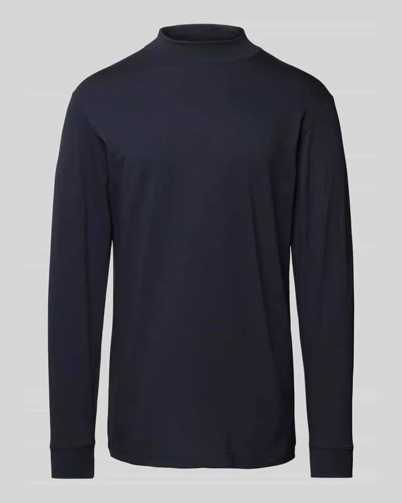 Ragman Longsleeve mit gerippten Abschlüssen Marine