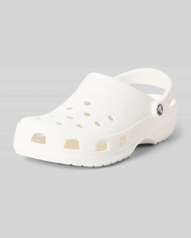 Crocs Clogs mit Label-Detail Weiss