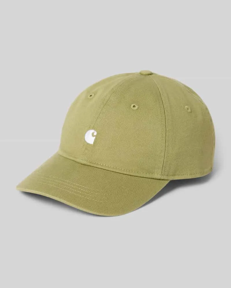 Carhartt WIP Basecap mit Label-Stitching Modell 'Madison Hellgruen