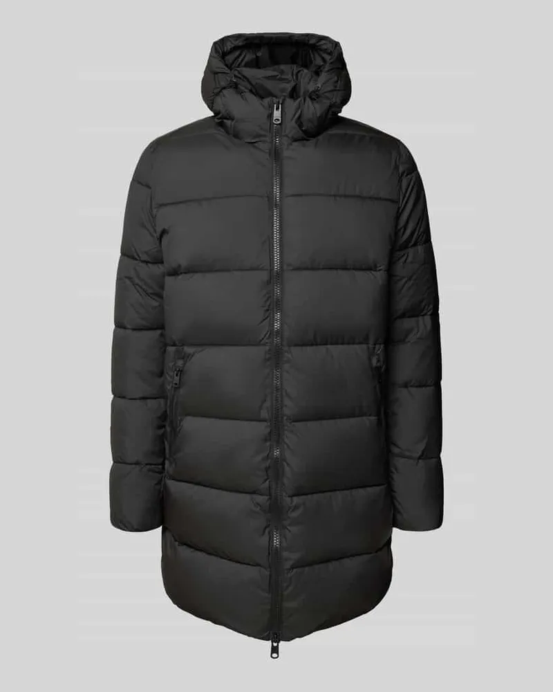 ECOALF Steppjacke mit Zweiwege-Reißverschluss Modell 'VINTAGE Black