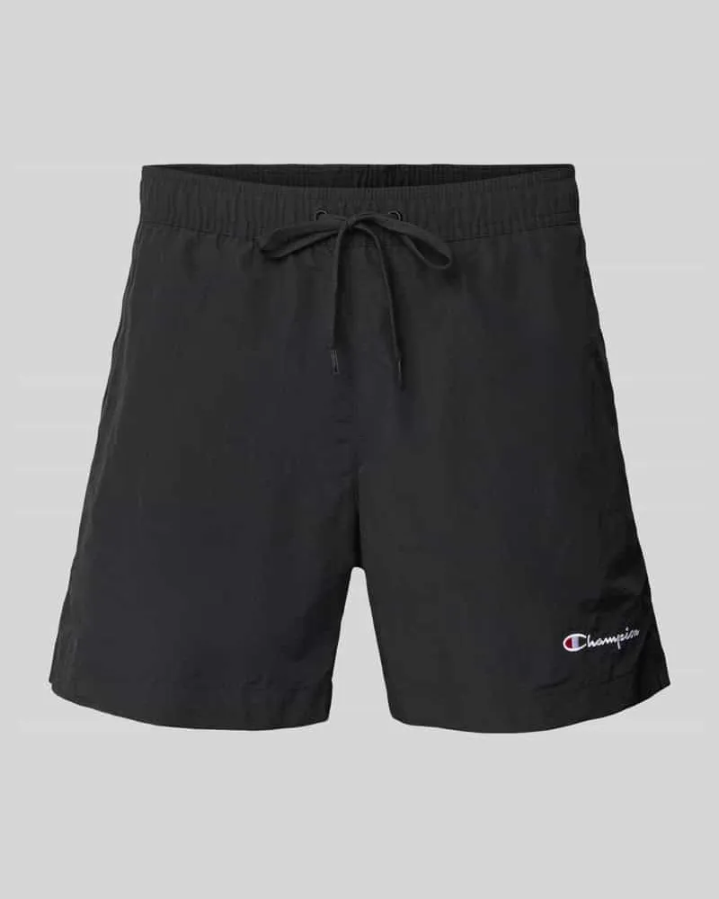 Champion Regular Fit Badehose mit Label-Stitching 