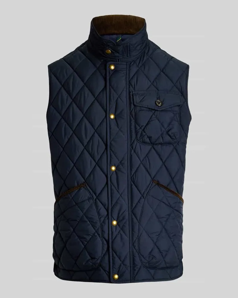 Ralph Lauren Regular Fit Weste mit Logo-Patch Modell 'BEATON Marine
