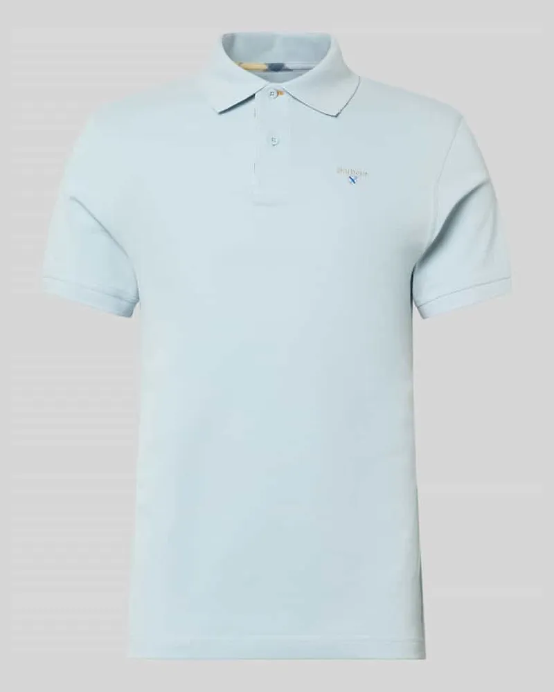 Barbour Regular Fit Poloshirt aus reiner Baumwolle Blau