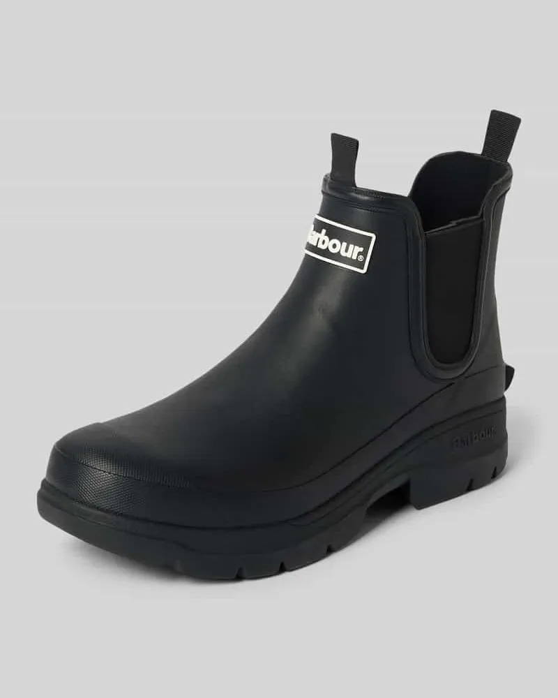 Barbour Gummistiefel mit Logo-Detail Modell 'NIMBUS Black