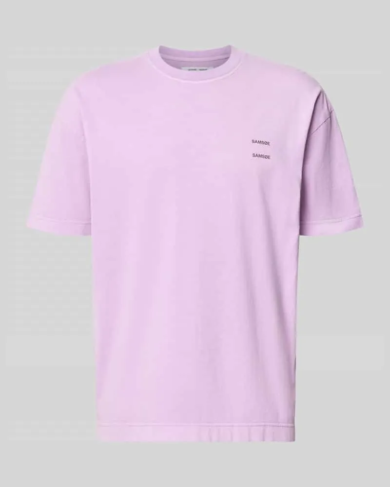 Samsøe & Samsøe Oversized T-Shirt aus reiner Baumwolle Modell 'Joel Purple