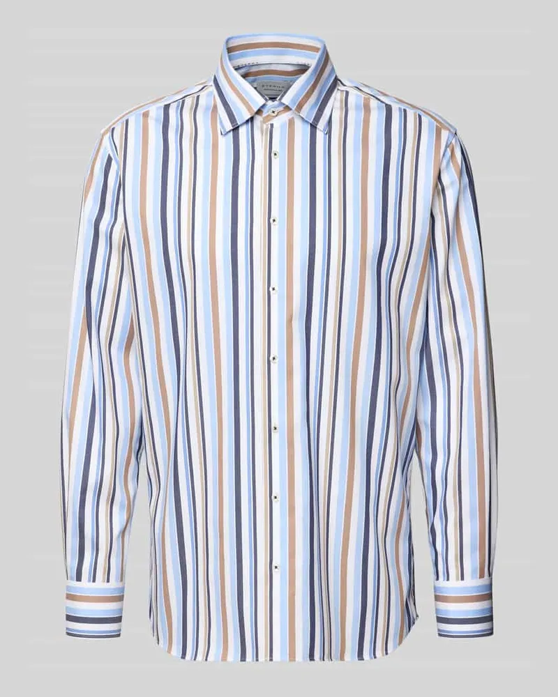 Eterna Regular Fit Business Hemd aus Baumwolle mit Kentkragen Sand