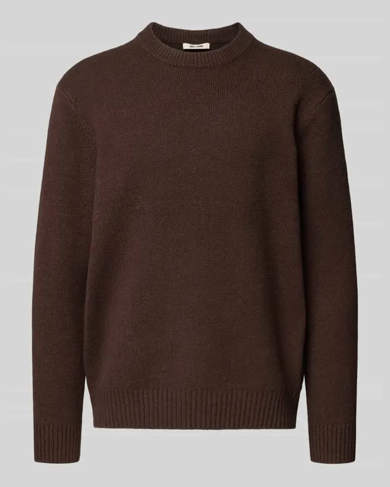 Only & Sons Relaxed Fit Pullover aus Baumwoll-Mix mit Woll-Anteil Modell 'JAMES 