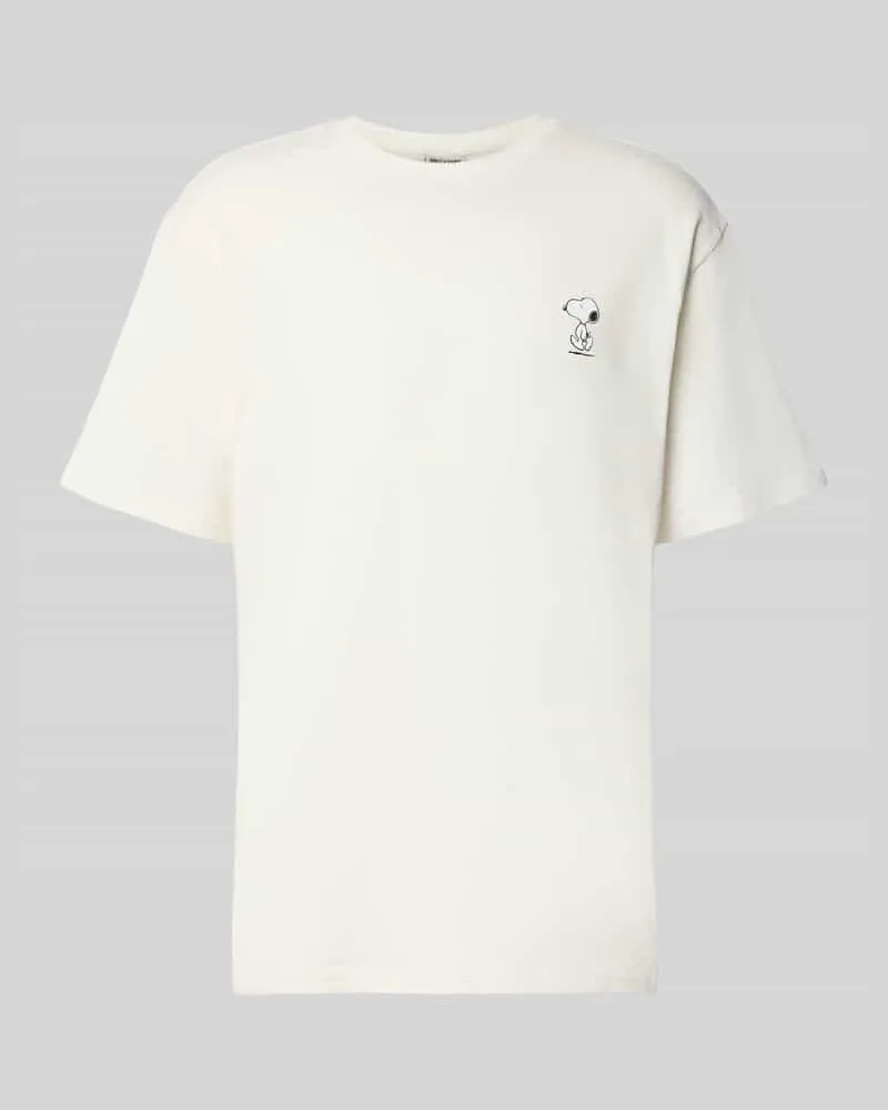 Only & Sons Oversized T-Shirt aus reiner Baumwolle Modell 'PEANUTS Offwhite