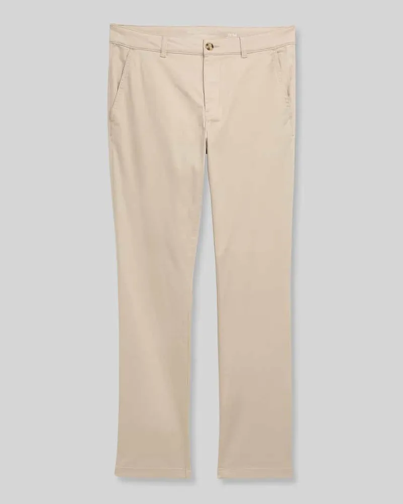 Tom Tailor Straight Fit Chino aus Baumwoll-Mix Beige
