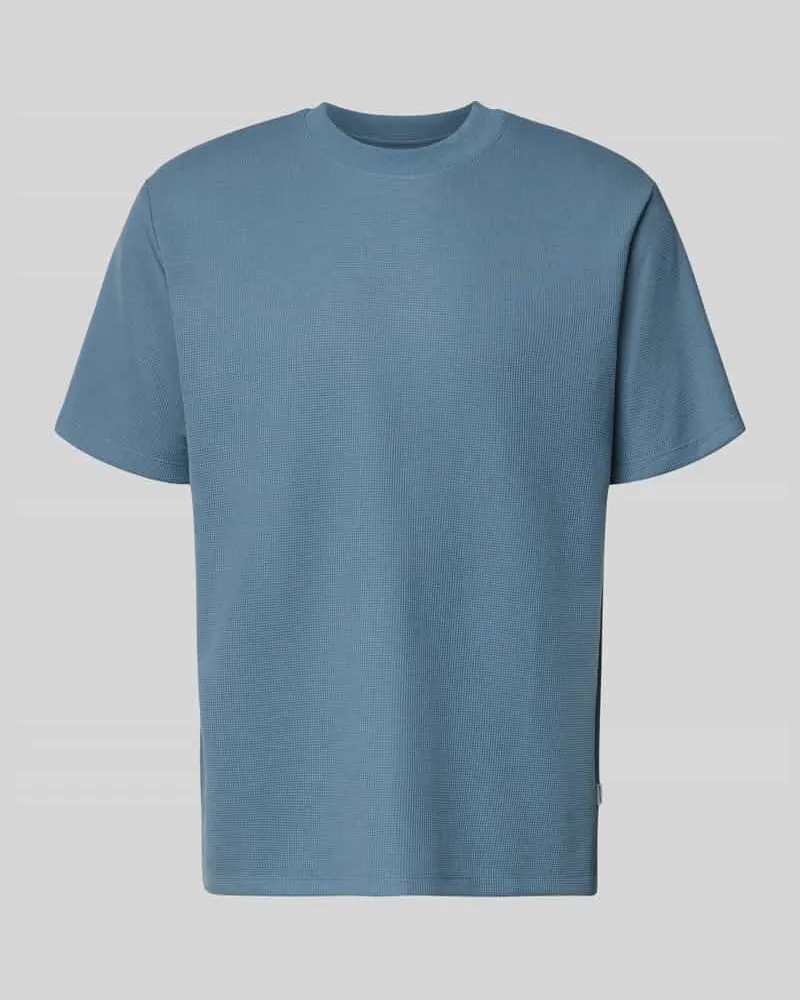 Jack & Jones T-Shirt mit Rundhalsausschnitt Modell 'AUSTIN Jeansblau