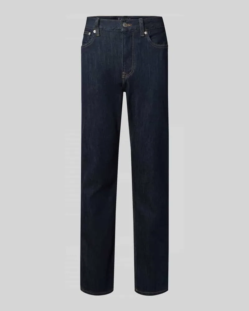 Tommy Hilfiger Regular Fit Jeans aus Baumwoll-Mix Dunkelblau