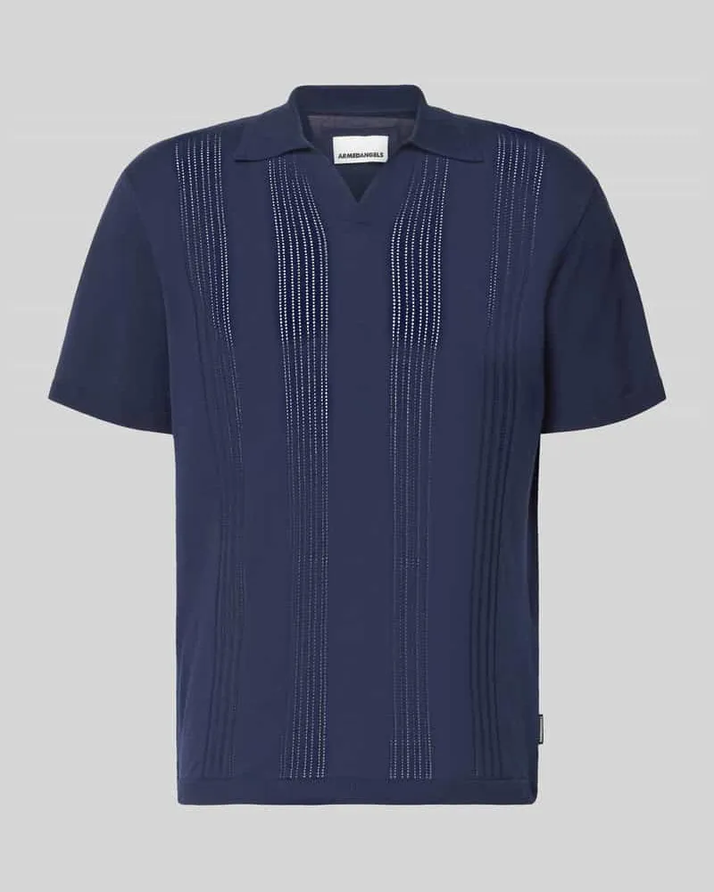 Armedangels Relaxed Fit Poloshirt aus reiner Baumwolle Marine