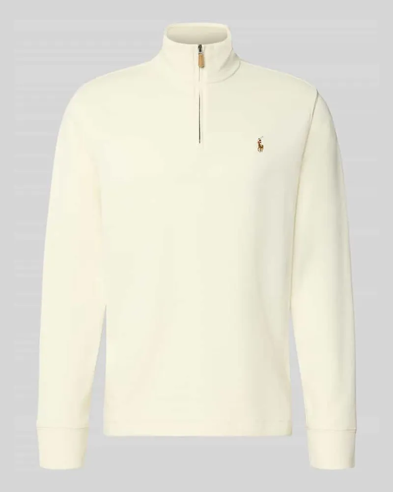 Ralph Lauren Relaxed Fit Troyer aus reiner Baumwolle Ecru