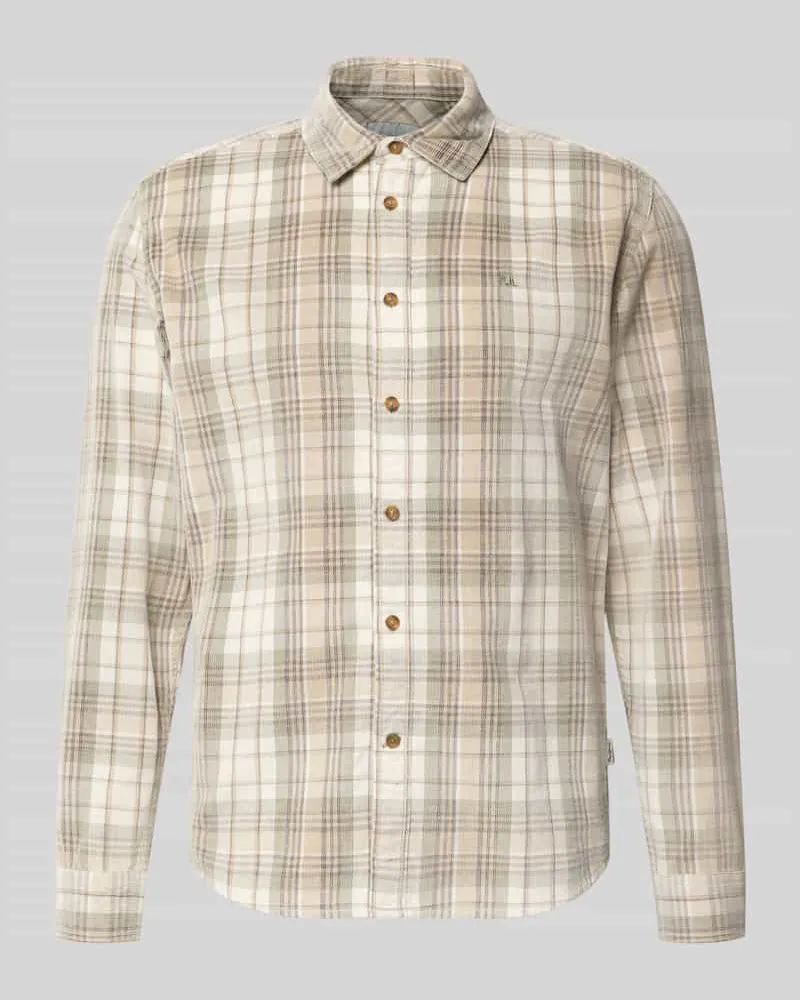 Pepe Jeans Regular Fit Freizeithemd aus reiner Baumwolle Modell 'CAMDEN Mittelgrau