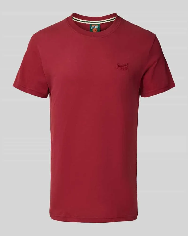 Superdry. T-Shirt mit Label-Stitching 