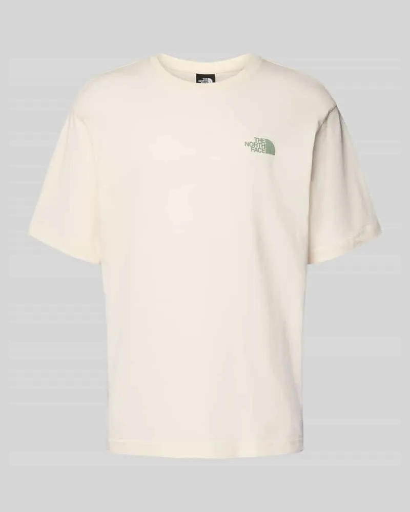 The North Face T-Shirt mit Label-Detail Offwhite