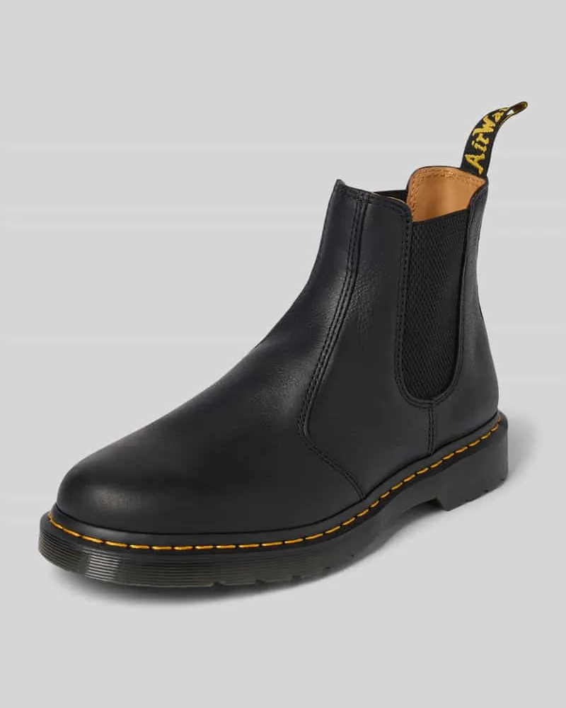 Dr.Martens Chelsea Boots aus Leder mit Ziernaht Black