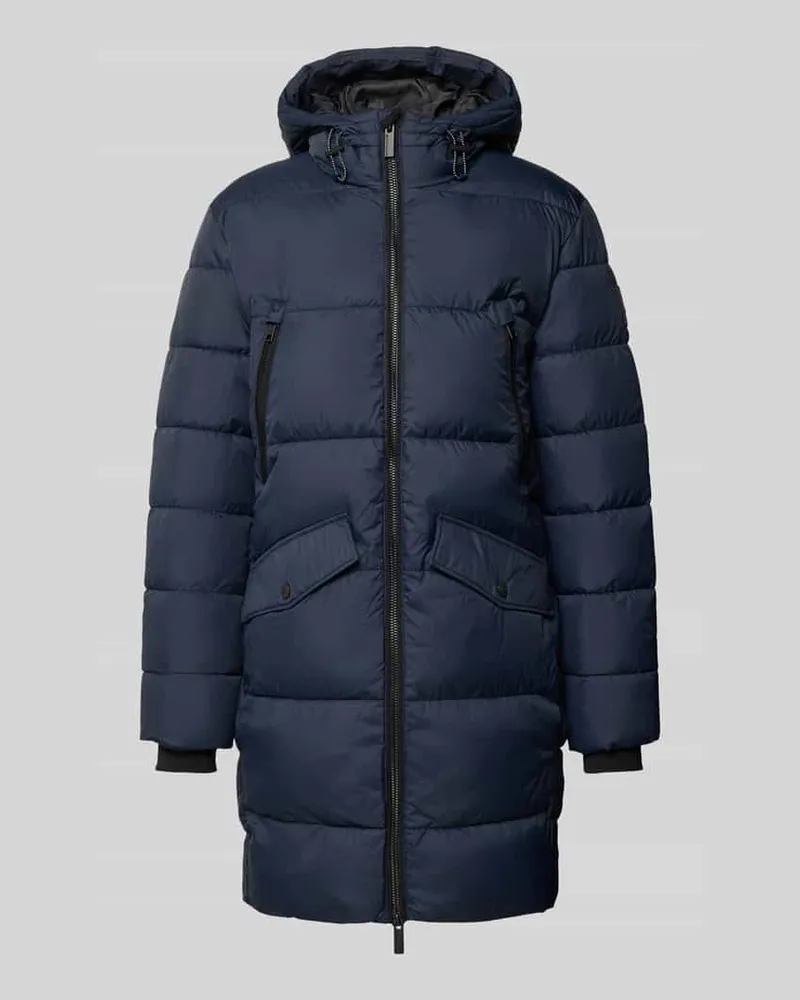 Tom Tailor Regular Fit Steppmantel mit Kapuze Marine