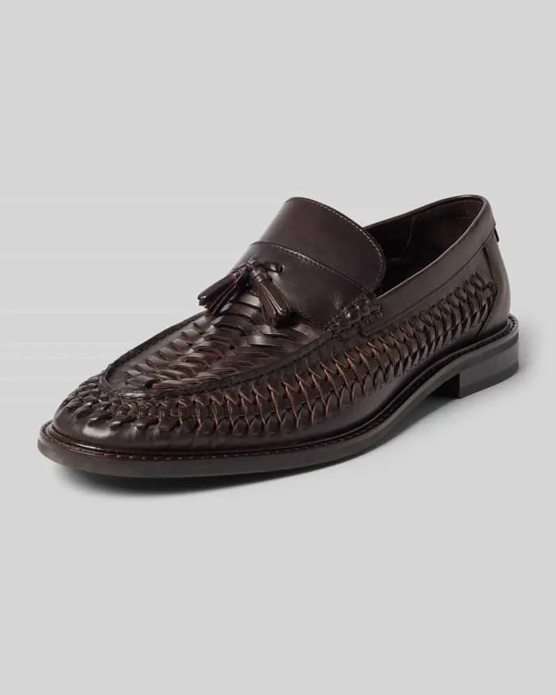 Gant Loafers aus Leder mit Quasten Modell 'Lozham Dunkelbraun