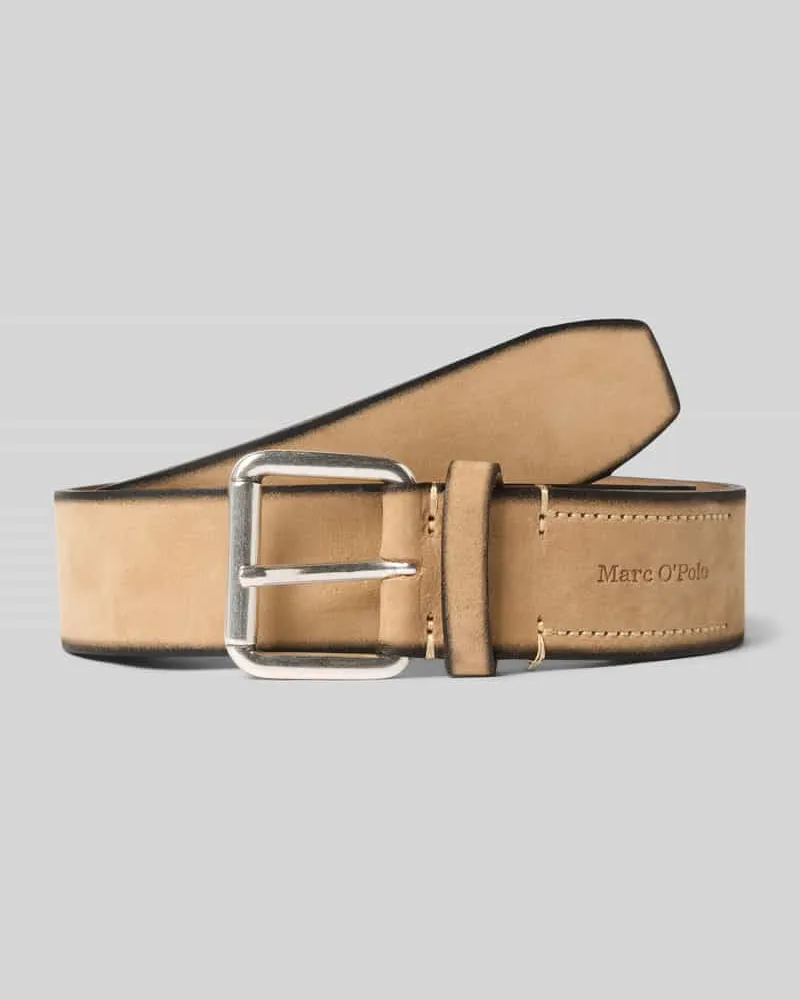 Marc O'Polo Gürtel aus echtem Rindsleder Beige
