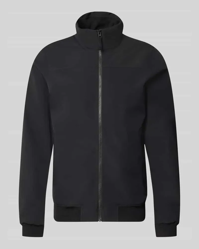 Didriksons 1913 Regular Fit Jacke mit Stehkragen Modell 'Alvin Black
