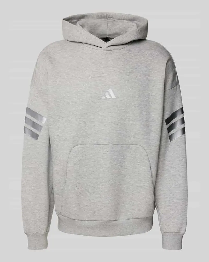 adidas Hoodie mit Kapuze Mittelgrau
