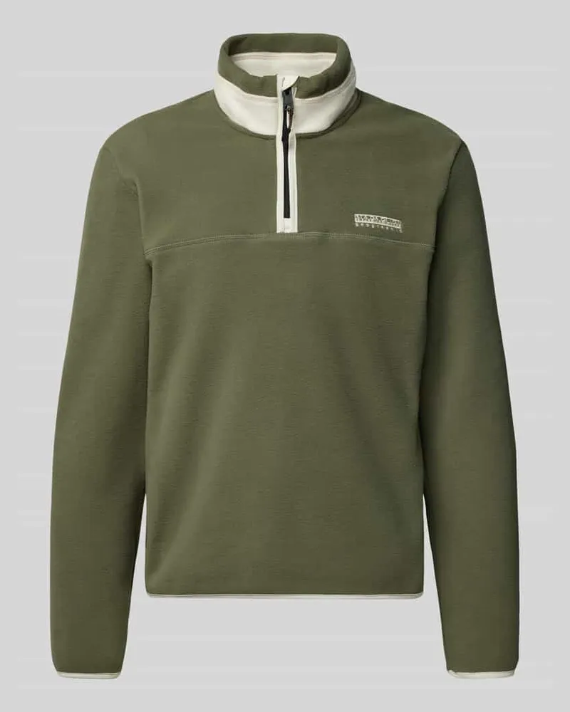 Napapijri Sweatshirt mit Label-Stitching Modell 'DERGANA 