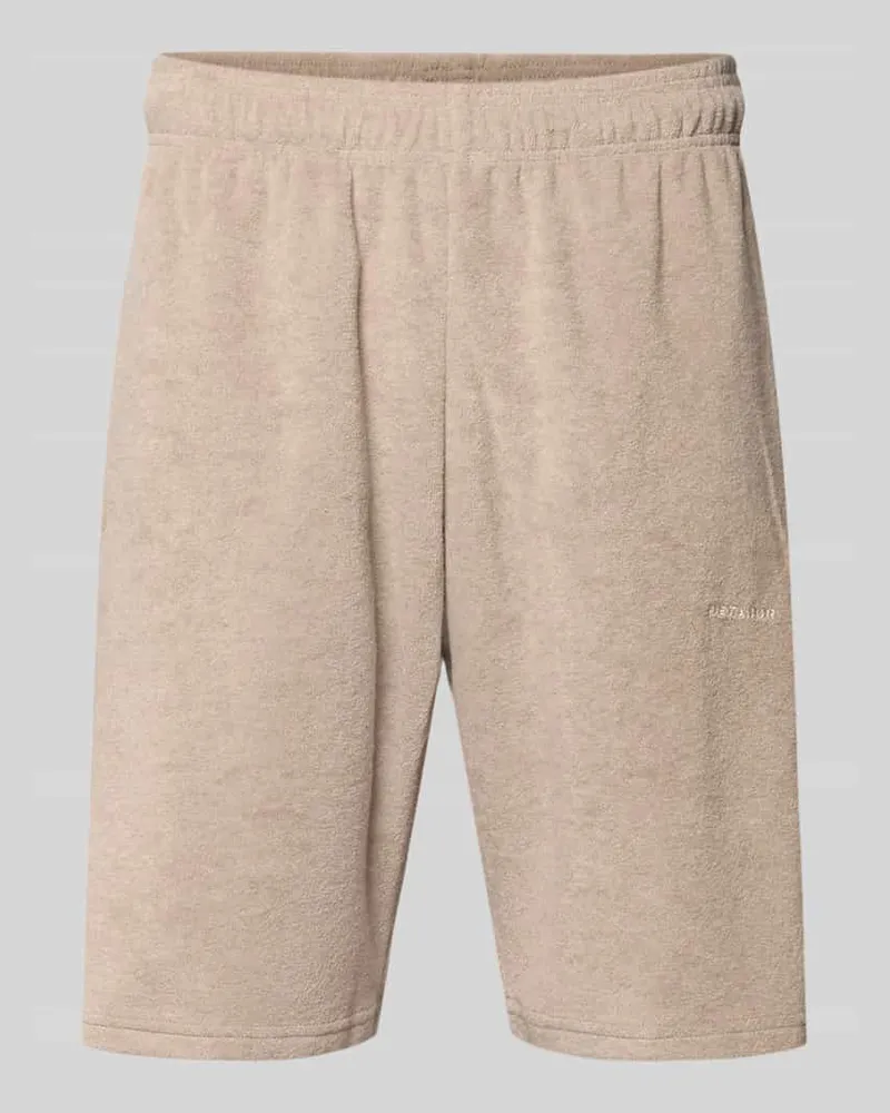 PEGADOR Shorts mit Logo-Stitching Modell 'Nelas Taupe