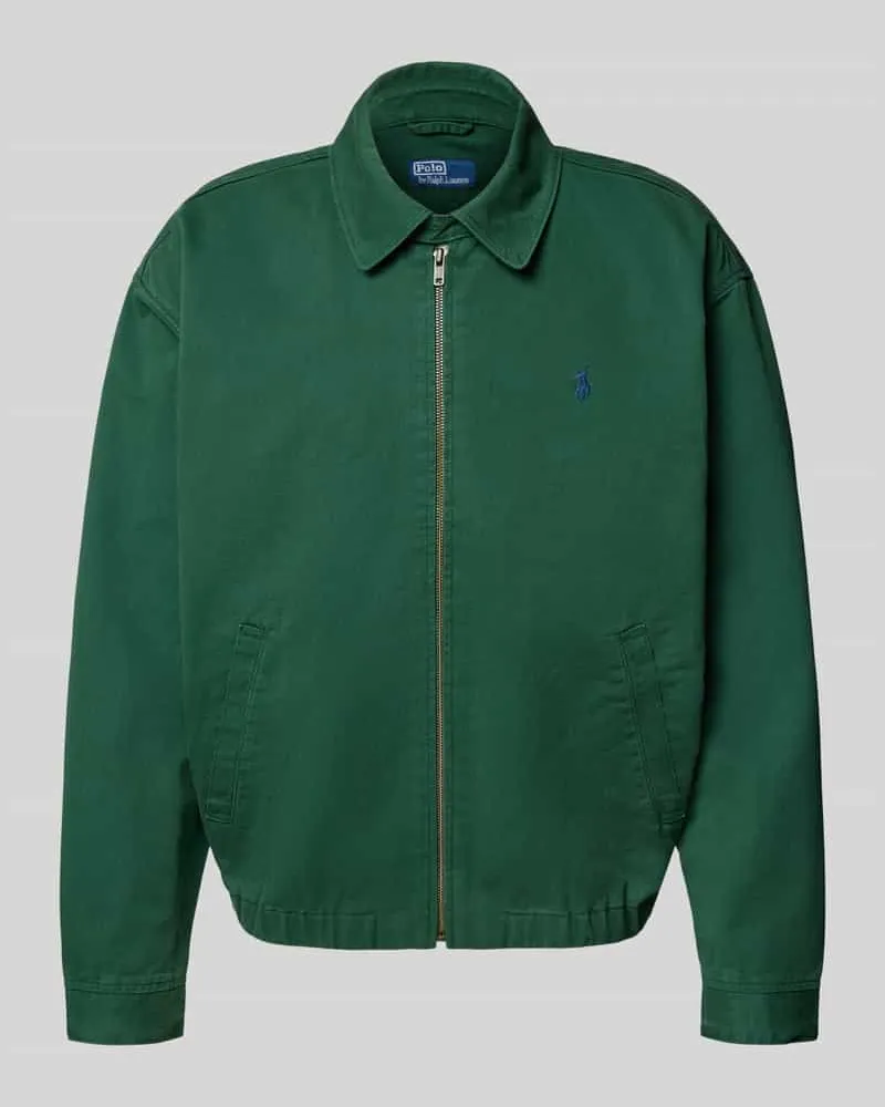 Ralph Lauren Windbreaker mit Umlegekragen und Label-Stitching 