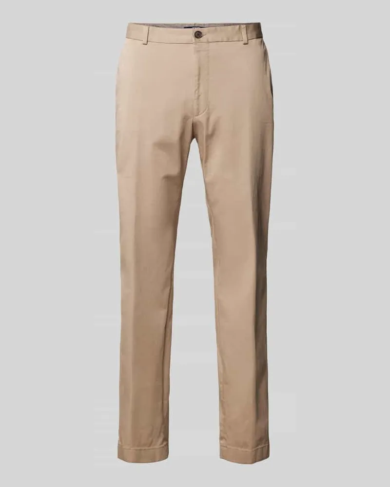 JOOP! Slim Fit Chino mit Gürtelschlaufen Modell 'Hank Beige